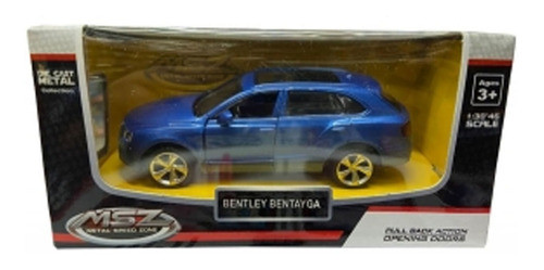 Auto Colección Msz Bentley Bentayga Azul 1:43 Pullback 1