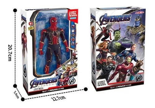 Homem Aranha Led 17cm Vingadores Boneco - Frete Grátis! 1