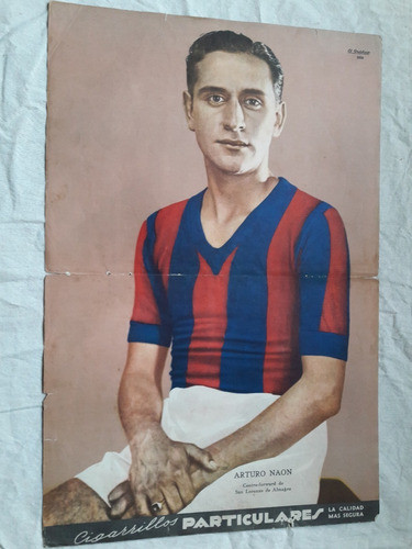 Lamina Arturo Naon San Lorenzo - Coleccion Grafico 1936 0