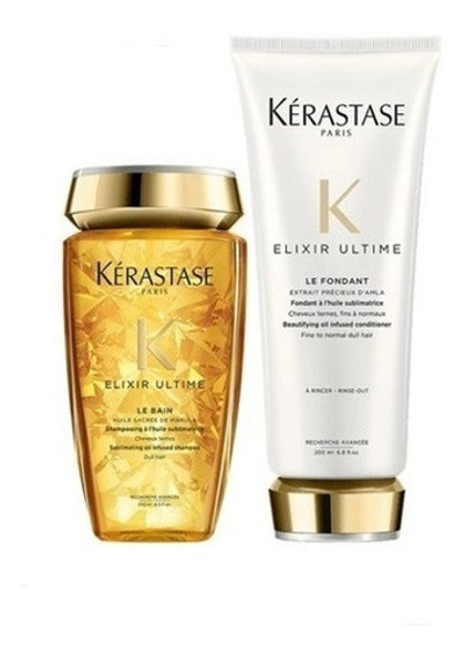 Duo Kerastase Bain Elixir + Fondant Elixir 0