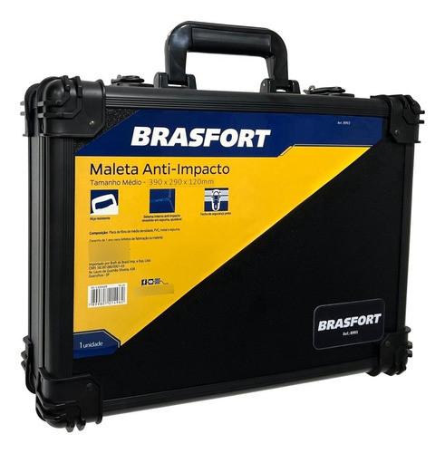 Maleta Ant-impacto Brasfort Media 390x290x120mm  8993 0
