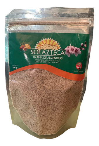 Harina De Almendras Sol Azteca 200 Gr Con Piel Sin Tacc - Fw 0