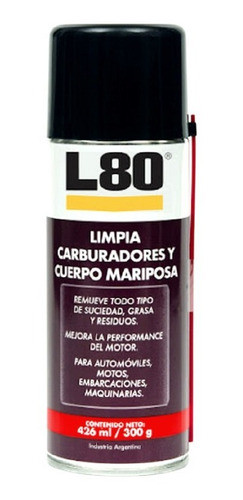 Limpia Carburador Y Cuerpos De Mariposa L80 Siloc 0