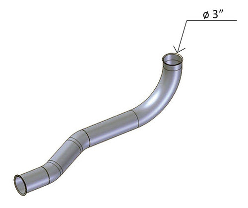Tubo Saída Motor Vw Constellation 13.180 2006 2007 2008 2009 1