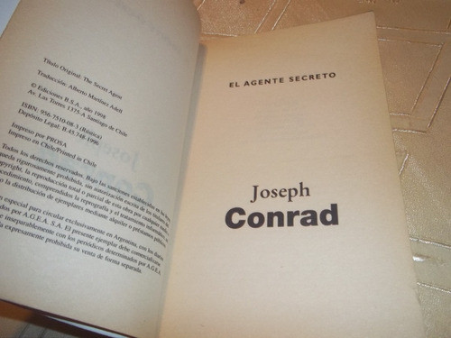 El Agente Secreto - Joseph Conrad - Clarin 1