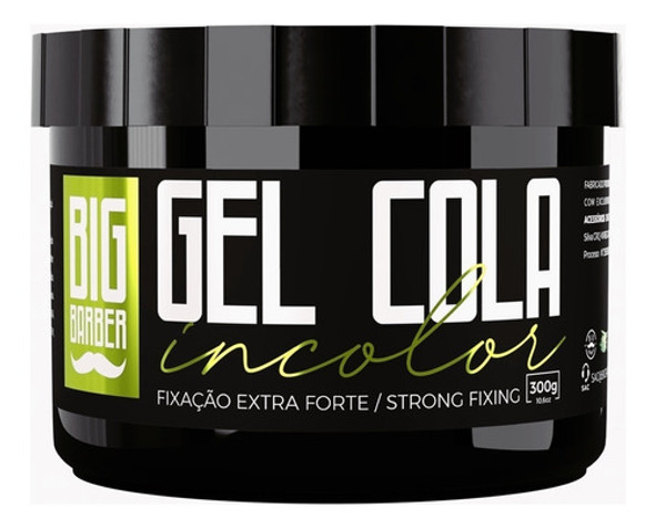 Gel Cola Big Barber 300g Incolor Extra Forte Caixa 24 Unidad 1