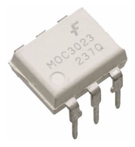 Optoacoplador De Salida Triac Semiconductor Moc3023 Dip-6 0