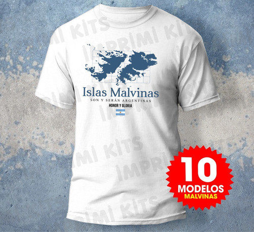 Plantillas Para Sublimar Remeras Malvinas Argentinas #1 1