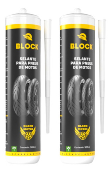 Selante Em Gel Preventivo P/ Pneus De Motos Kit Com 2 Block 0