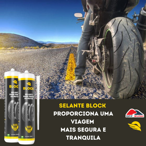 Selante Em Gel Preventivo P/ Pneus De Motos Kit Com 2 Block 1