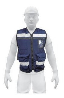Chaleco Brigadista Reforzado Azul Cint/refl 5bol 350grtruper 0