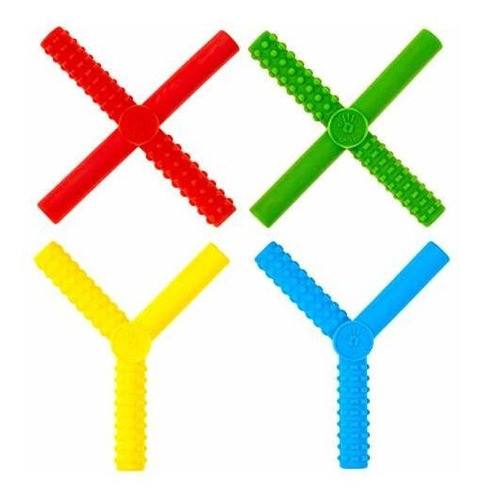 Gafly Xs E Ys Paquete De 4 - Masticable Sensorial Para Niño 0
