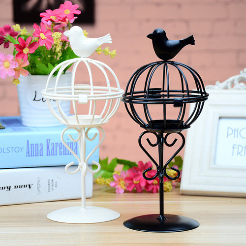 Candelabro De Gaiola De Pássaro Estilo Europeu 1