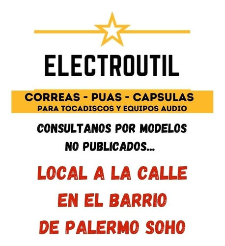 Kit De Correas Para Casetera Sony Tc-wr701 1