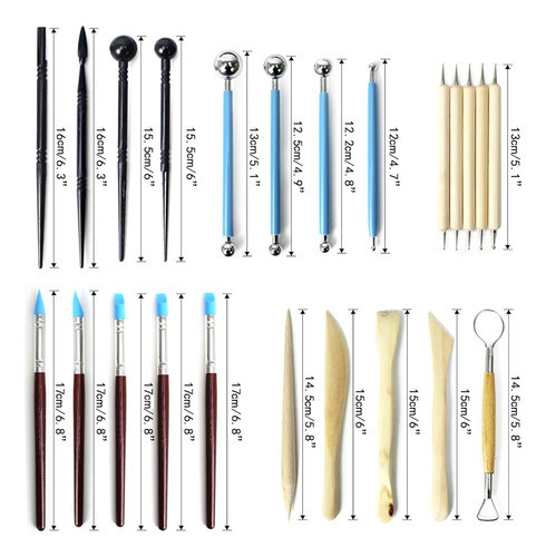 Seronline 24pcs Bola Stylus Punteando Herramientas Modelado 1