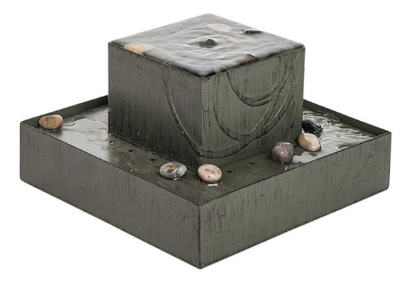 Foreside Home And Garden Square Green Fuente De Agua Interio 1