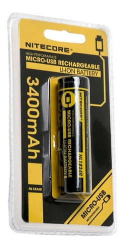 Nitecore 18650 Recarcable 3400ma/h Micro Usb 0