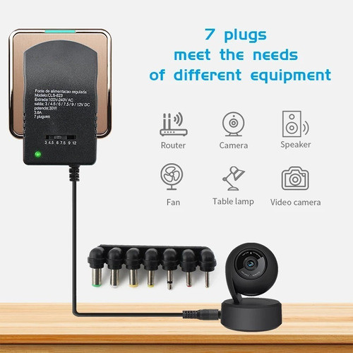 Adaptador Cargador Ajustable Ac 220v A 12v 3a 30w Fuente © 1