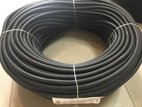 Caño Corrugado Flexible C/ Corte Negro 7/8 50 Mts Huferjo 1