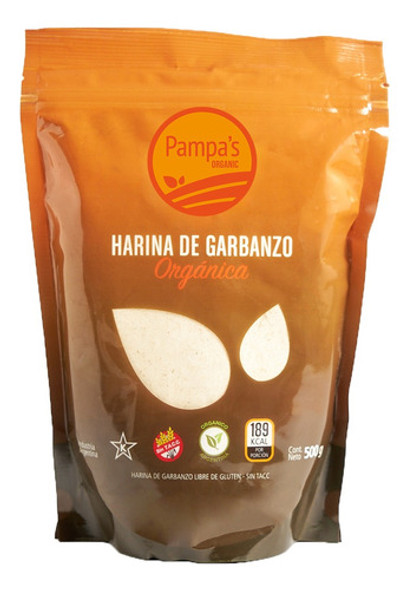 Harina De Garbanzo Orgánica Libre Gluten Sin Tacc 2 X 500gr 1