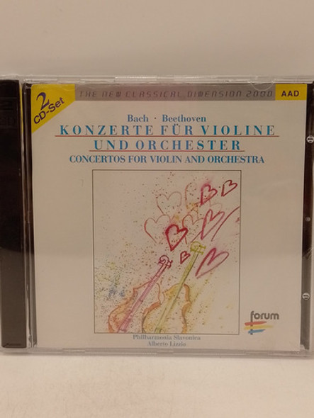 Bach / Beethoven Concertos For Violin And Orchestra Cd Doble 0