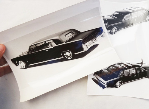 Foto Antigua 1969 Lincoln Presidencial No Folleto Manual 0