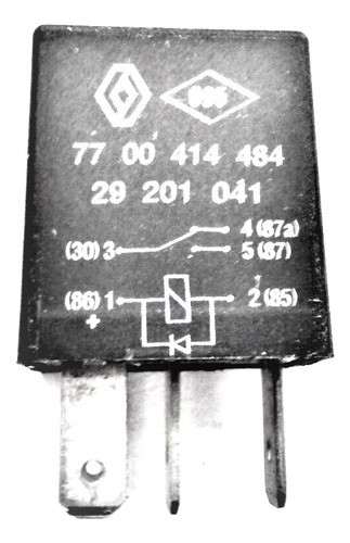 Relay Multicontacto 5 Terminales 20a Para Ford Fiesta 10/13 0
