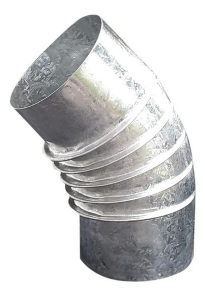 Curva 45 Corrugada 15cm Desague Zingueria Chapa Galva 0