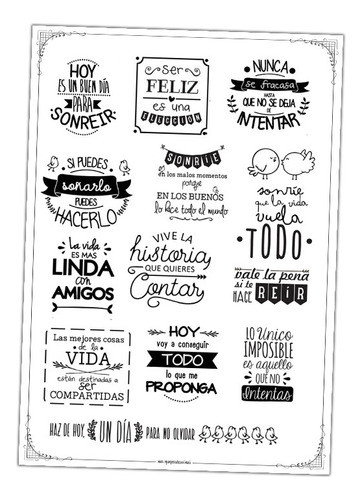 #28 - Frases Amor - Lámina Para Transferencias 30 X 40 Cm 0
