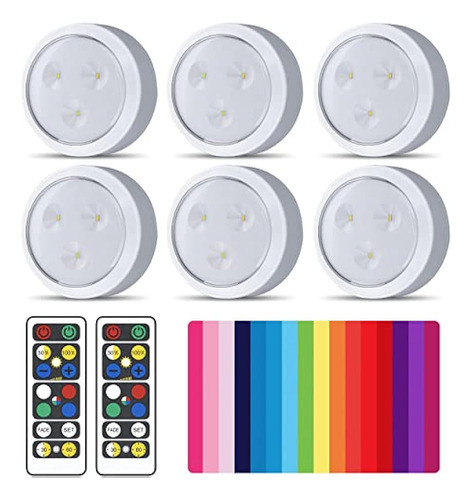 Brilliant Evolution Paquete De 6 Luces Led Rgb Inalámbricas 0