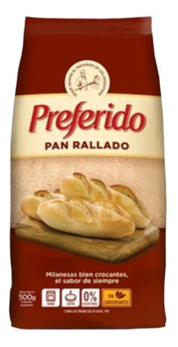 Pan Rallado Preferido Para Milanesas  De 500grs Pack 5u 0