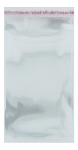 Saco Plástico Com Aba Adesiva Transparente - 10x25 - 1000pçs 0