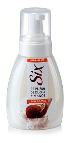 Espuma De Ducha Leche De Coco 270 Ml Six 0