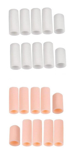 20 Pcs. Proteção De Dedo Silicone Finger Cts Manga De Dedo 0