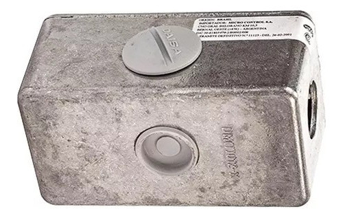 Caja Paso Rosca 1/2 P/caño 3/4  Int. Alum. Daisa Cod:dm012x 1