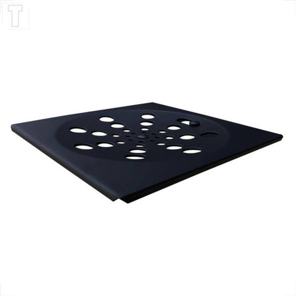 Grelha Ralo Abre E Fecha Quadrado Inox Preto Fosco 10x10 Cm 1