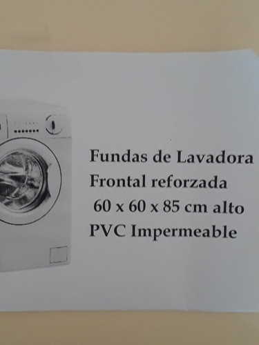 Funda De Lavadora Frontal O Superior. Impermeable. 1