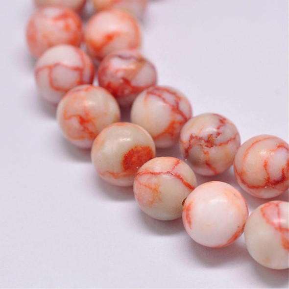 Tira De Piedra Vetas Naranjas 8mm 0
