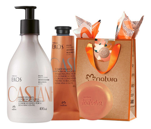 Kit Hidratante Corporal Castaña  Ekos Natura - Lvdm 0