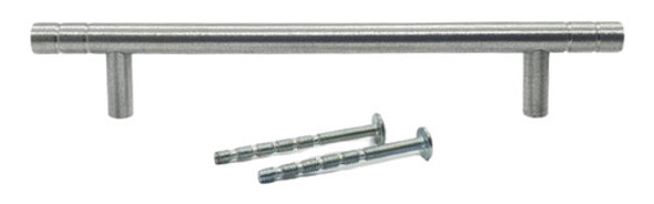 Puxadores Haste Alumínio Acetinado Frisos 160mm 04 Peças 1