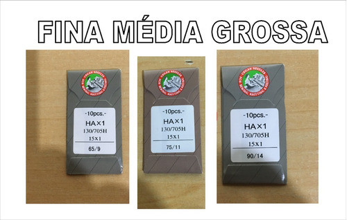 Kit Agulhas Hax1 Organ Original 65/9+75/11+90/14 Brother Pr 1