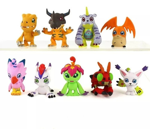 Figuras De Acción/muñecos Digimon Pack De 9 Digimons 0