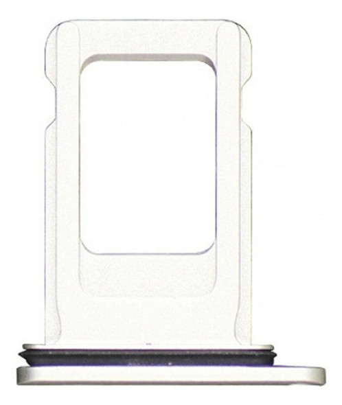 Bandeja Porta Chip Sim Compatible iPhone 11 Pro Max Plateado 0