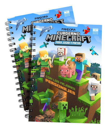 Cuaderno Minecraft Para Jugar Y Colorear Minecraft De Pintar 0