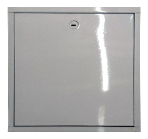 Tapa Puerta 30x30 Blanca Pintable De Abrir Con Marco Cierre 0