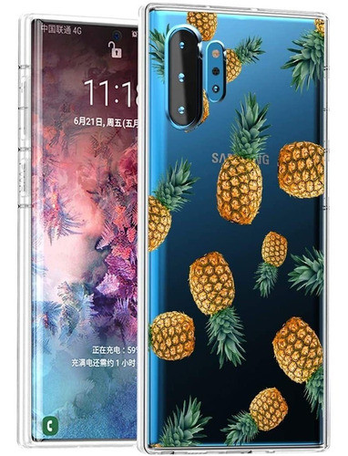 Funda Para Galaxy Note 10 Plus, Pina/transparente/delgada 0