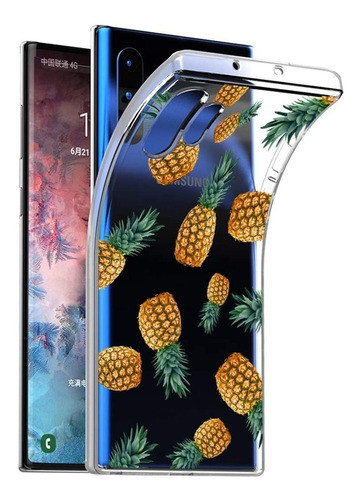 Funda Para Galaxy Note 10 Plus, Pina/transparente/delgada 1