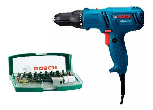 Atornillador Bosch Gsr 7-14e Contr. De Tor+ Juego Puntas 0