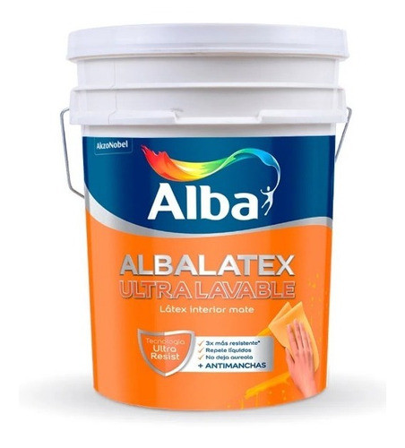 Albalatex Ultra Lavable Mate 10lt Migliore 0