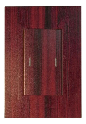 Plaqueta Tipo Madera Oscura Con Llave 0